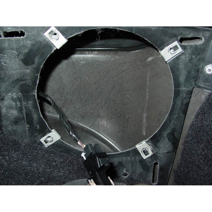 2001 Chevrolet Corvette Mid-rear speaker removed