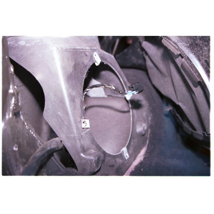 2002 Chevrolet Corvette Mid-rear speaker removed