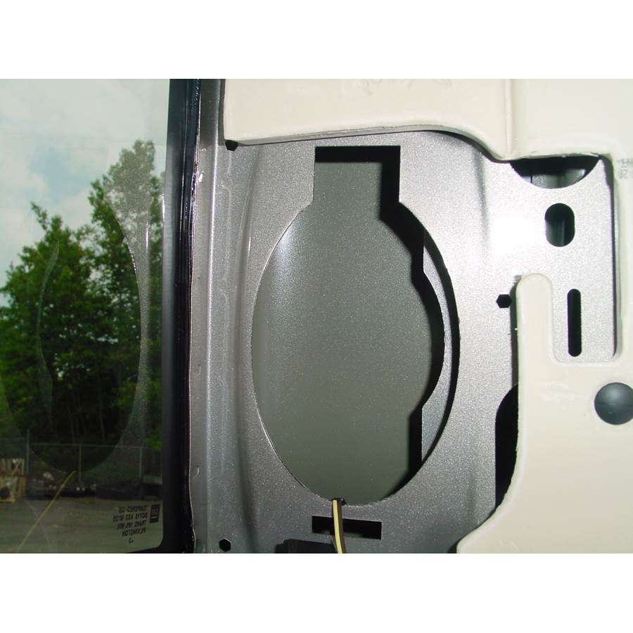 2006 Chevrolet Silverado 2500/3500 Rear pillar speaker removed