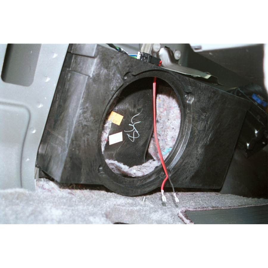 2001 Chevrolet Suburban Far-rear side speaker removed