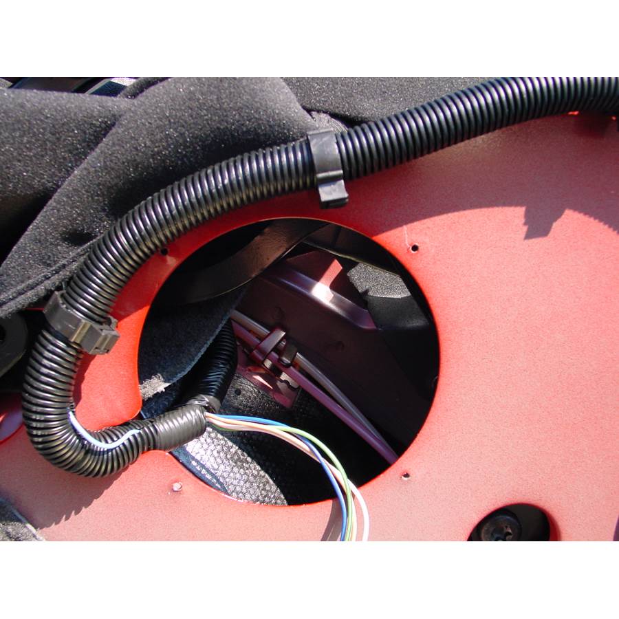 2001 Chevrolet Camaro Mid-rear speaker removed