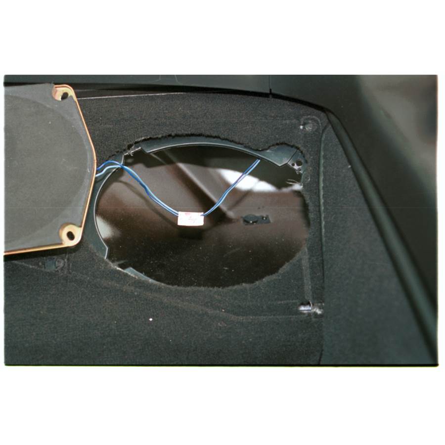 1996 Chevrolet Corvette Rear quarter panel speaker removed