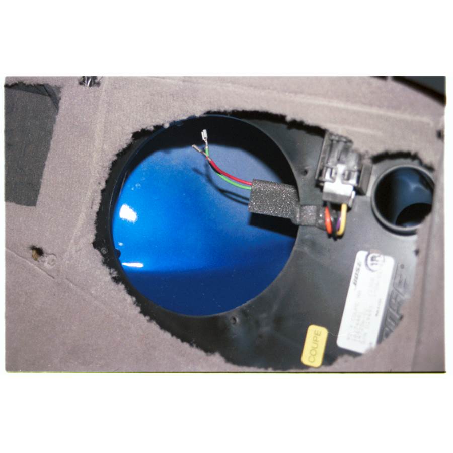 1995 Chevrolet Corvette Rear quarter panel speaker removed