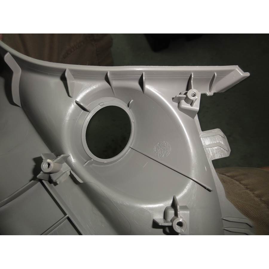 2012 Honda Civic SI Front pillar speaker removed