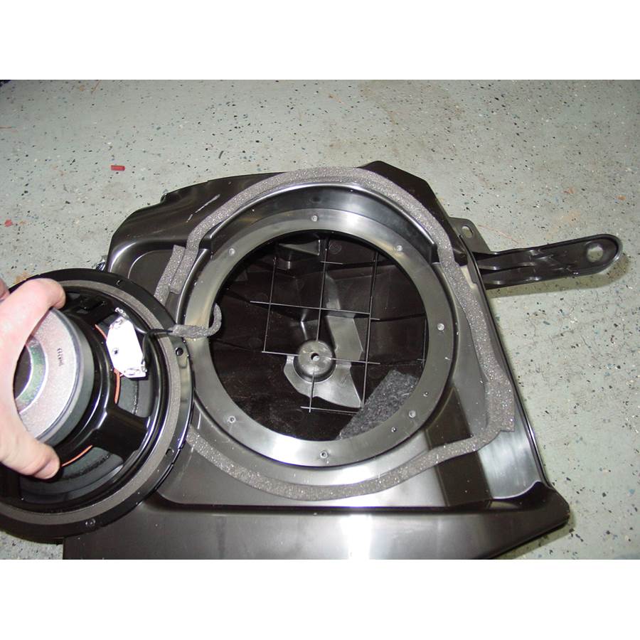 2012 Honda Crosstour Far-rear side speaker removed