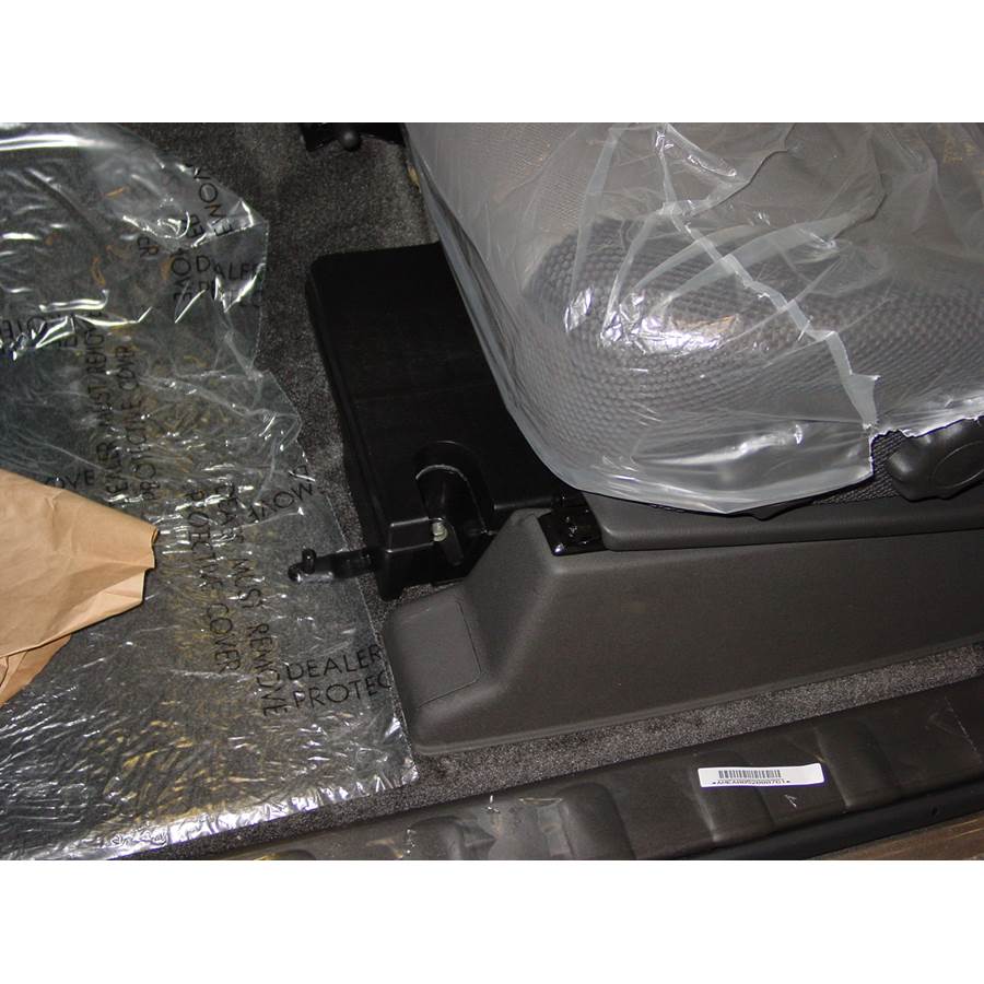 2007 Nissan Xterra Under front seat speaker location