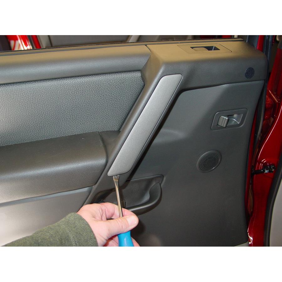2007 Nissan Titan Rear door tweeter location