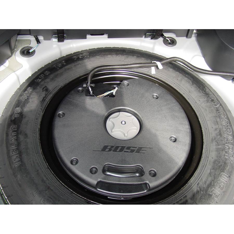 2008 Nissan Rogue Under cargo floor speaker location