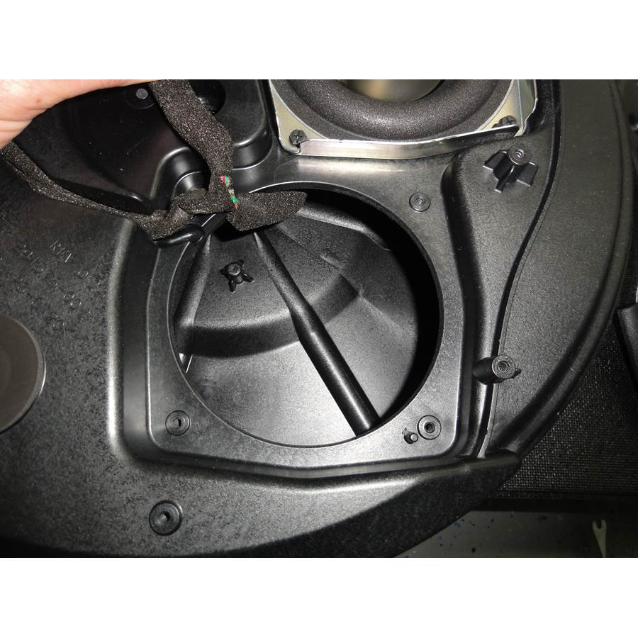 2011 Nissan Quest Under cargo floor speaker removed