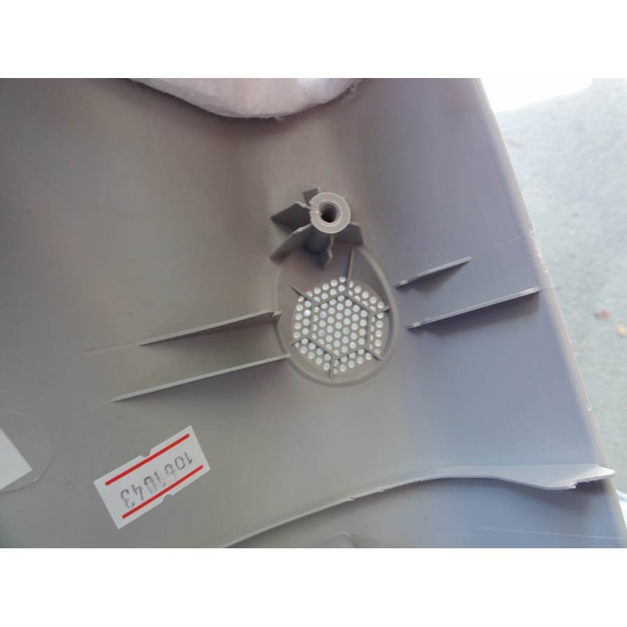 2013 Nissan Leaf Front pillar speaker removed