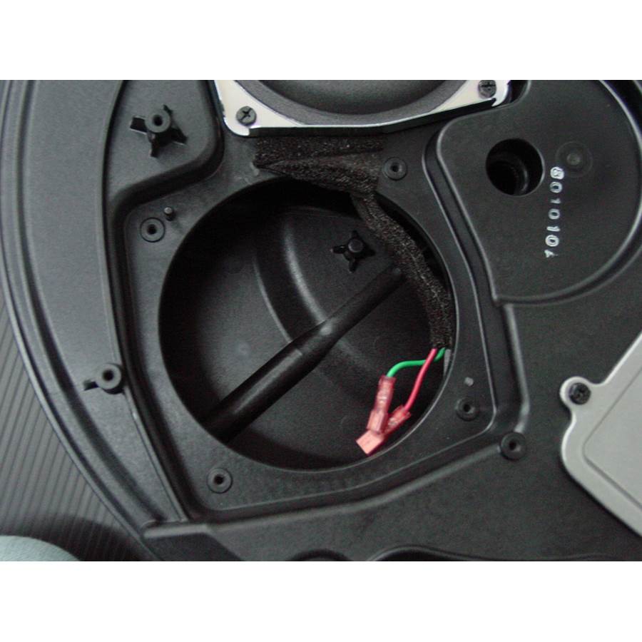 2009 Nissan 370Z Under cargo floor speaker removed