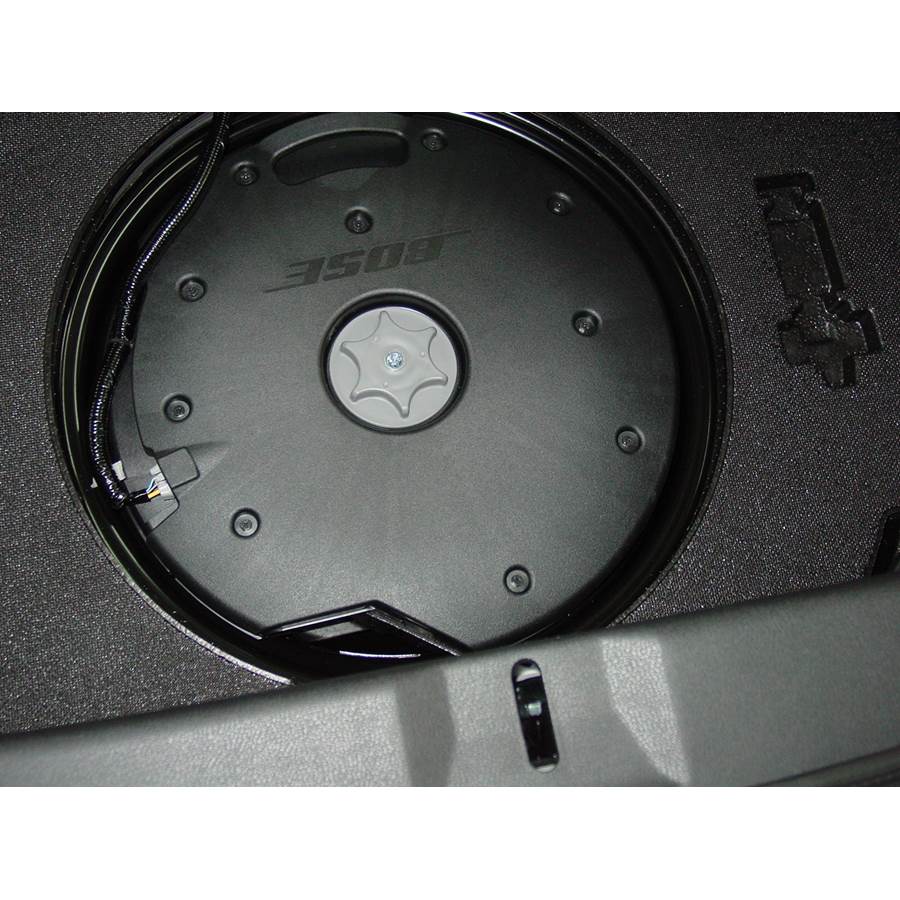 2014 Nissan 370Z Under cargo floor speaker location