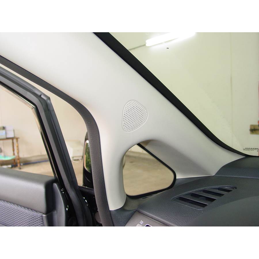 2011 Nissan Versa Front pillar speaker location
