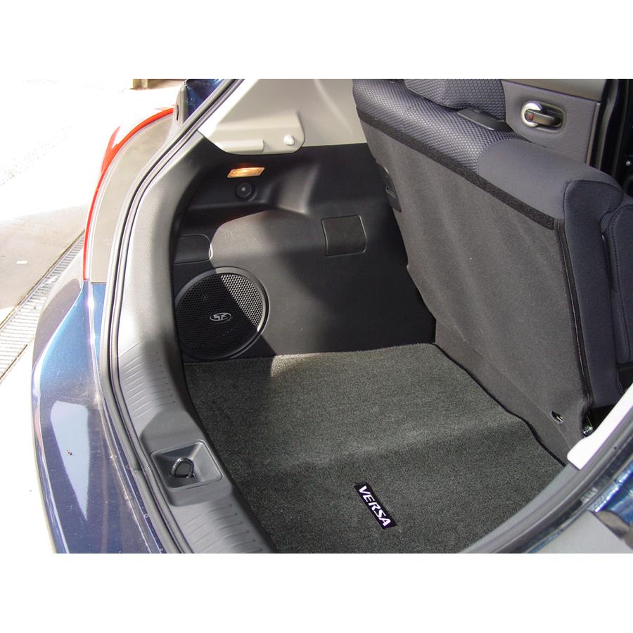 2009 Nissan Versa Far-rear side speaker location