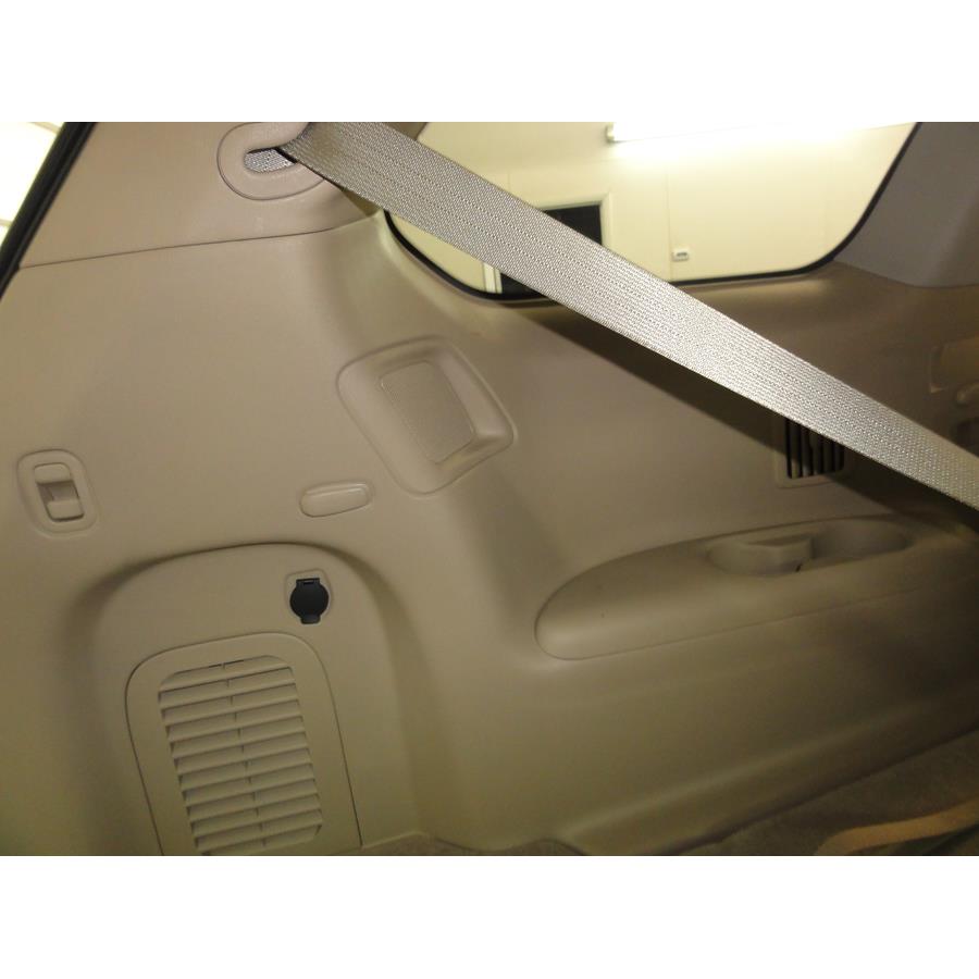 2017 Nissan Pathfinder Far-rear side speaker location