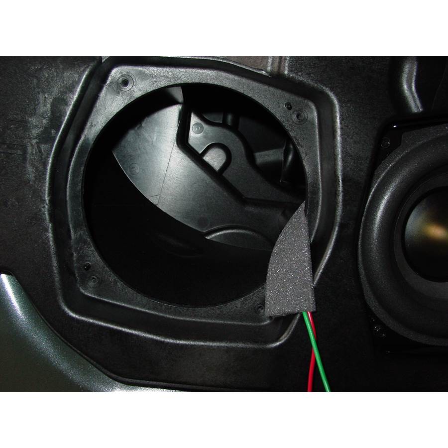 2009 Nissan Pathfinder Far-rear side speaker removed