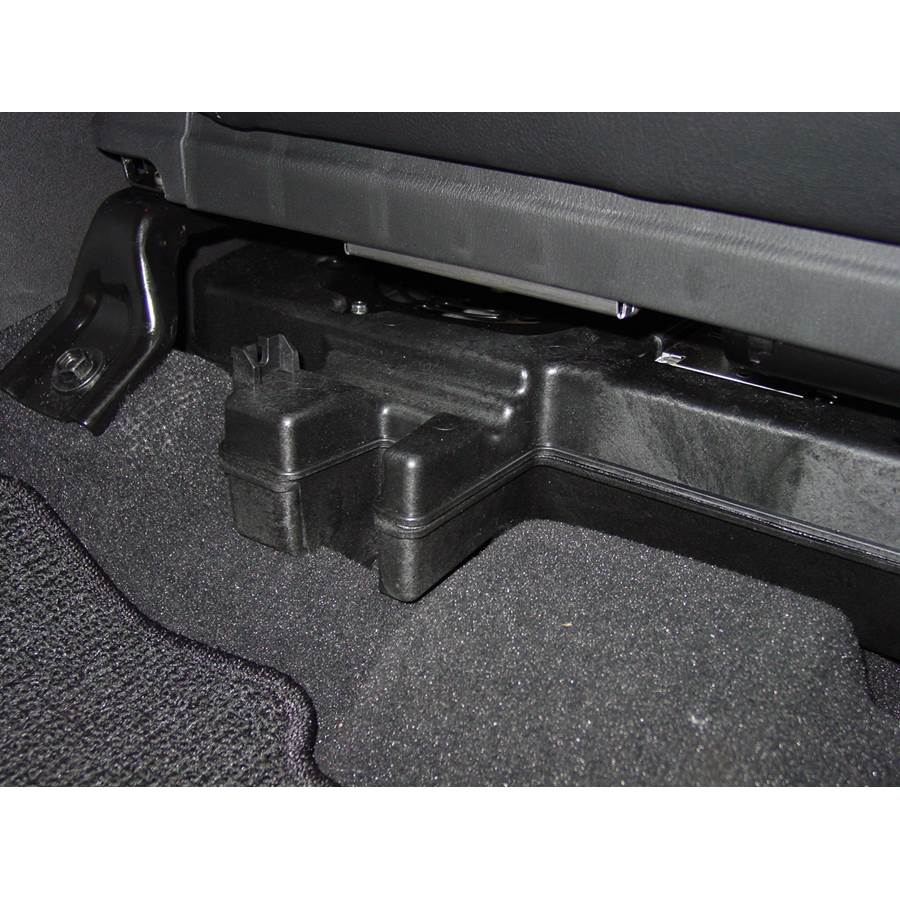 2014 Nissan Armada Under front seat speaker location