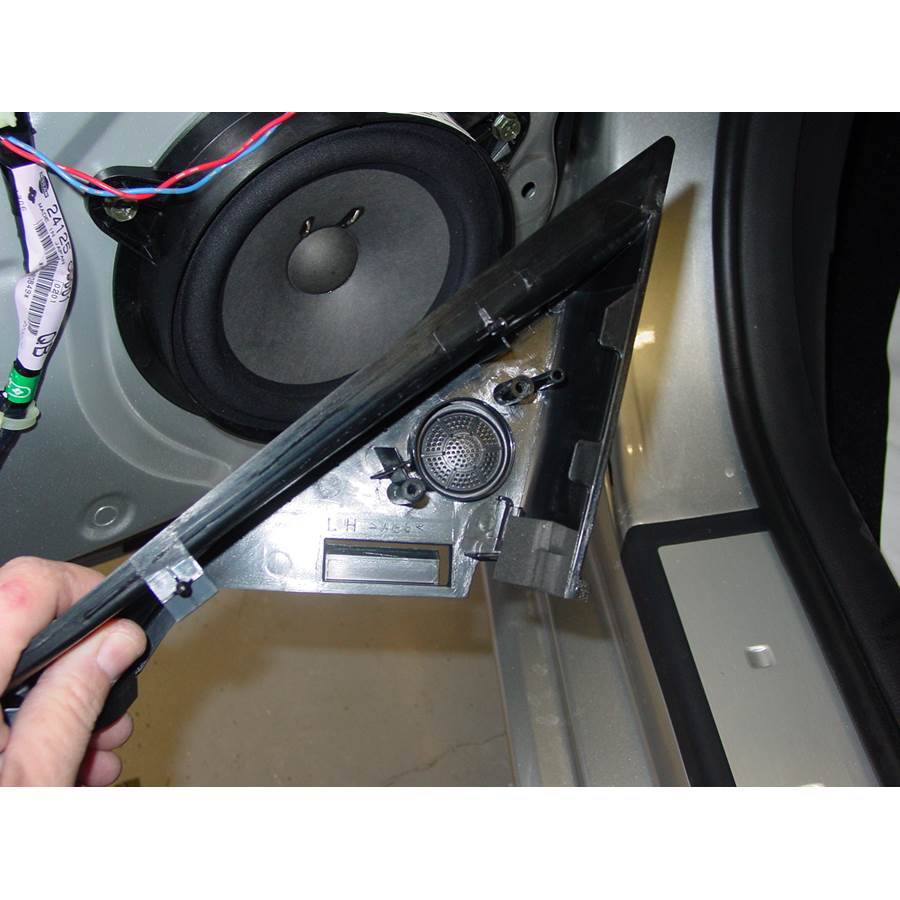 2005 Nissan 350Z Front door tweeter removed