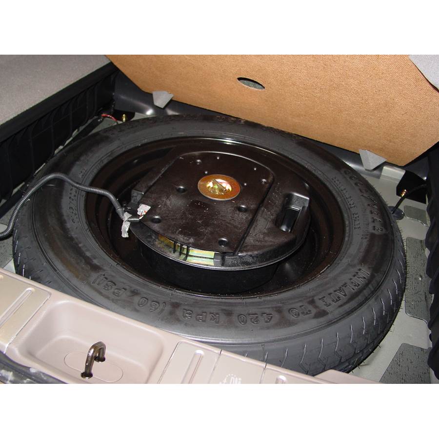 2005 Nissan Murano Under cargo floor speaker location