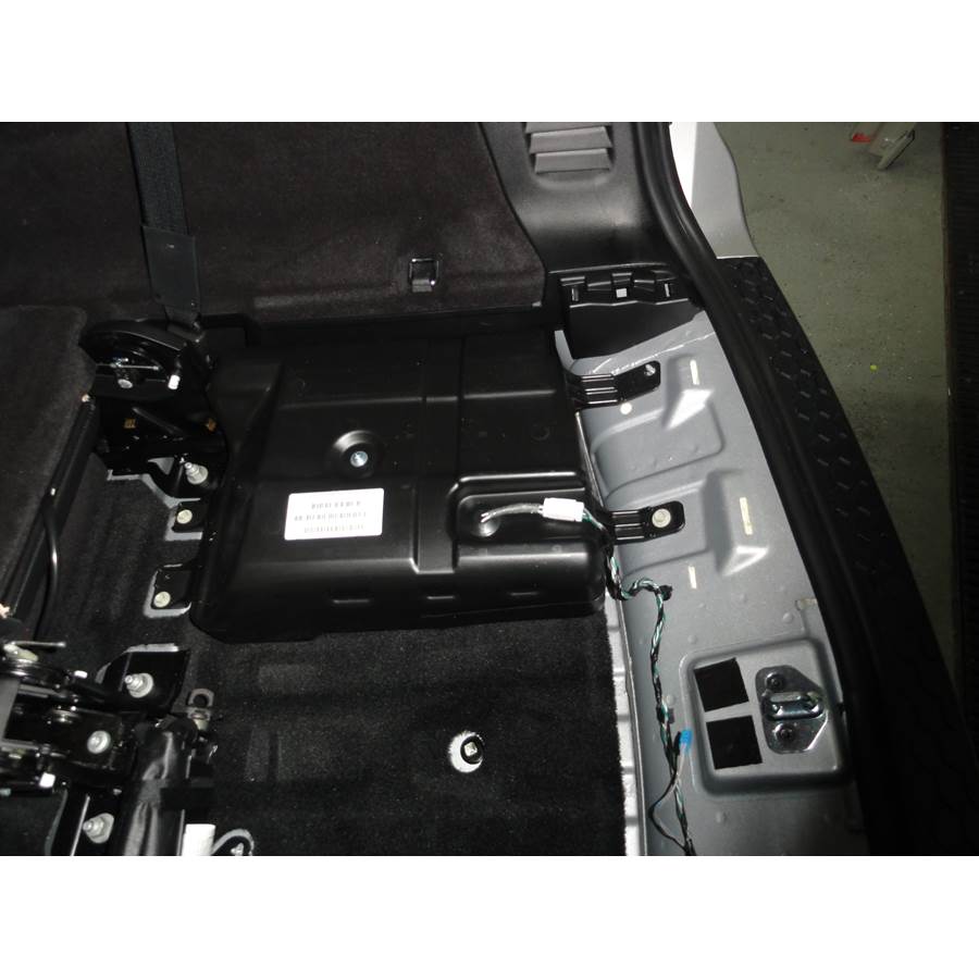 2011 Dodge Durango Under cargo floor speaker location