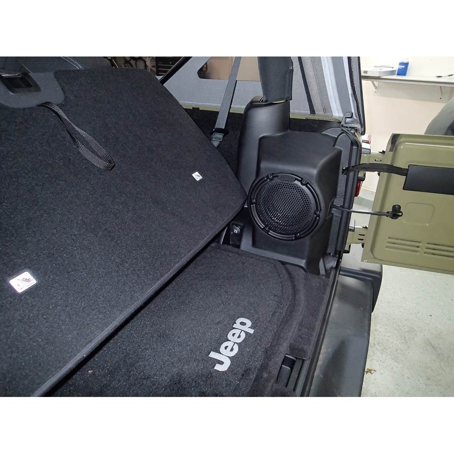 2011 Jeep Wrangler Far-rear side speaker location