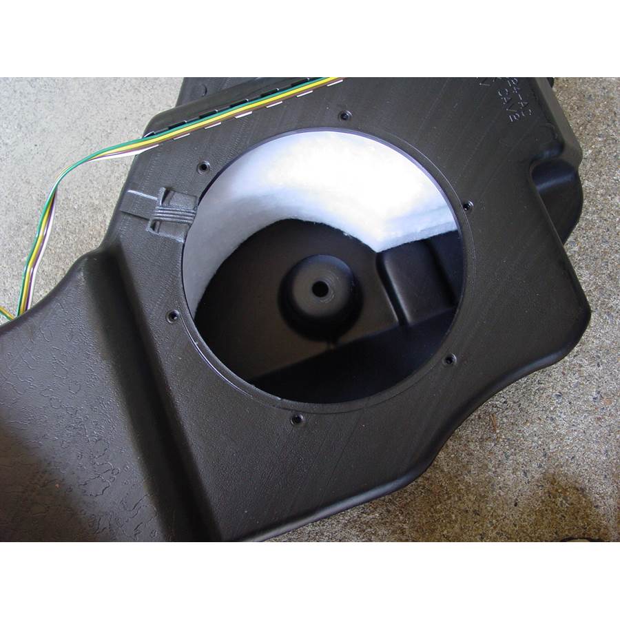 2009 Jeep Patriot Far-rear side speaker removed