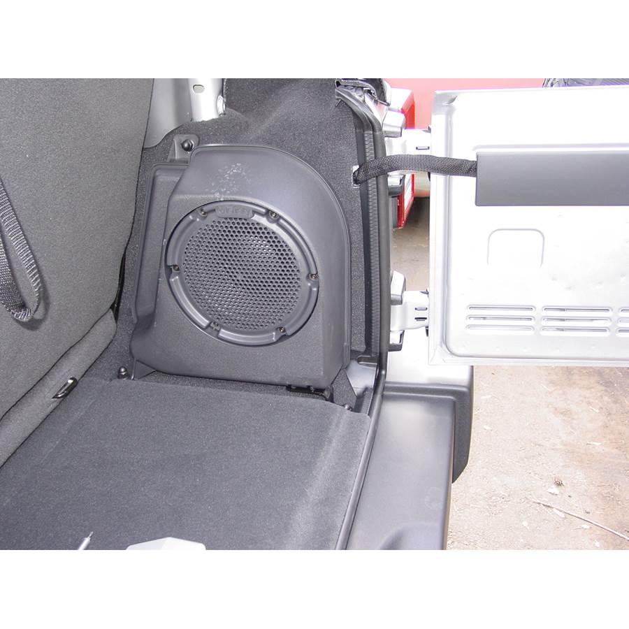 2009 Jeep Wrangler Far-rear side speaker location