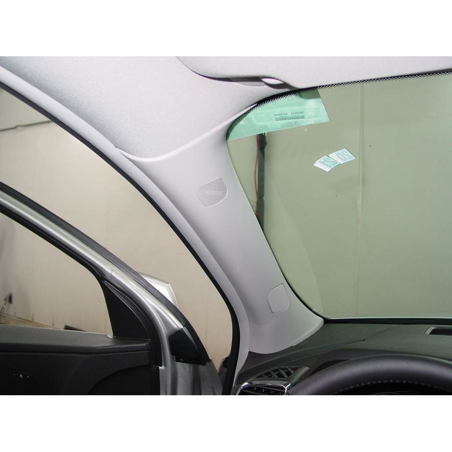 2012 GMC Acadia Front pillar speaker location
