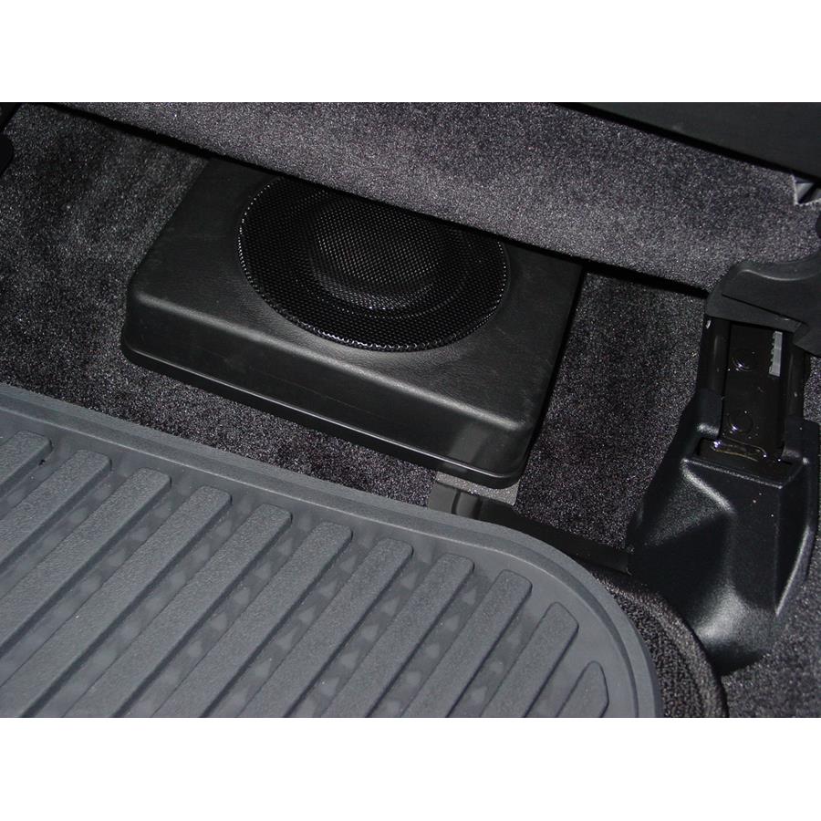 2009 Subaru Outback Under front seat speaker location