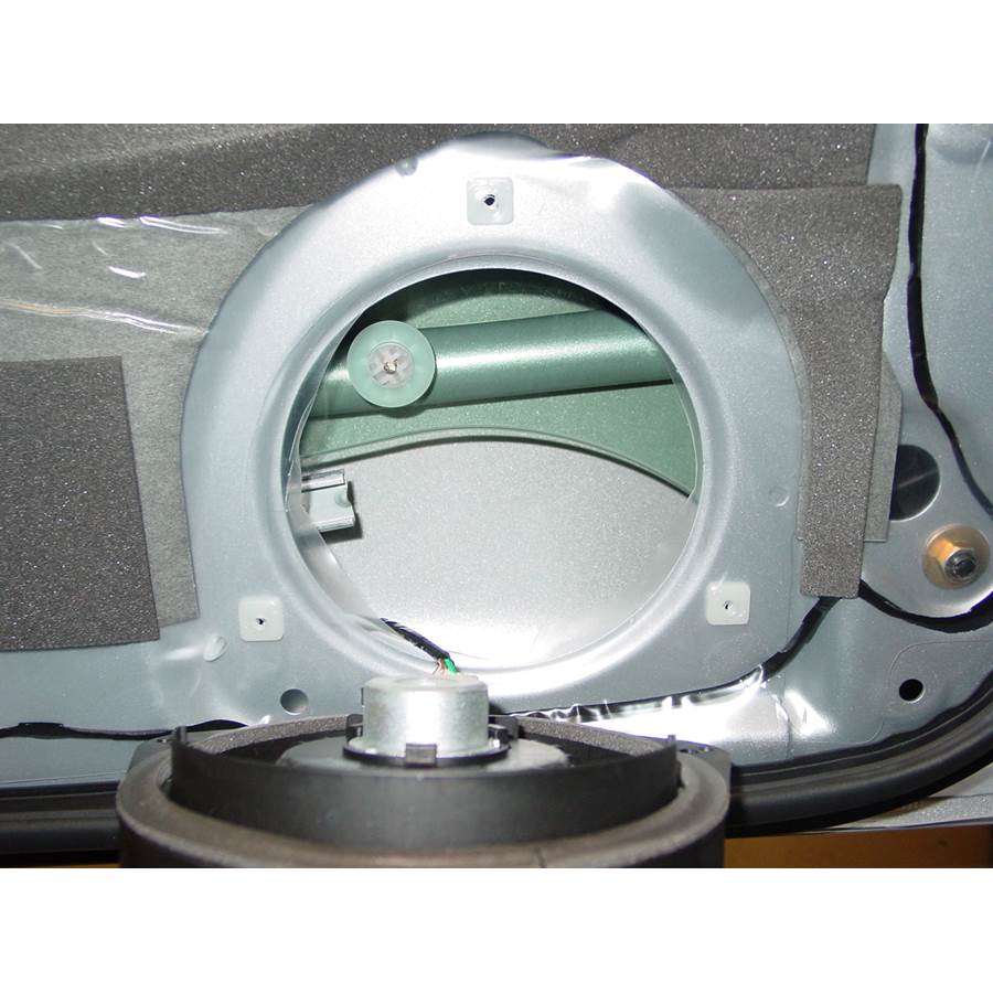 2006 Subaru Impreza WRX STi Front door woofer removed