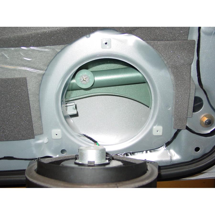 2007 Subaru Impreza WRX STi Front door woofer removed