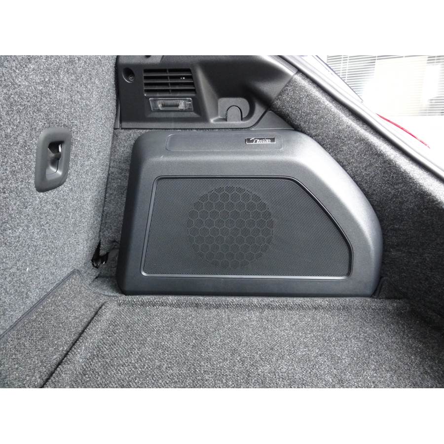 2019 Volkswagen Beetle Under cargo floor speaker location