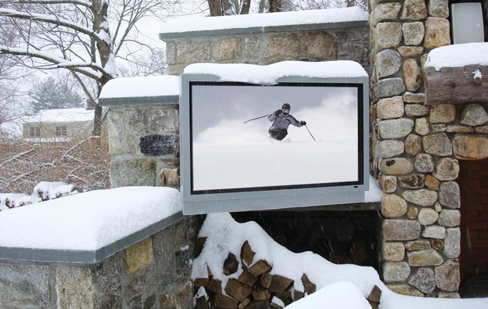 Sunbrite TV in snow