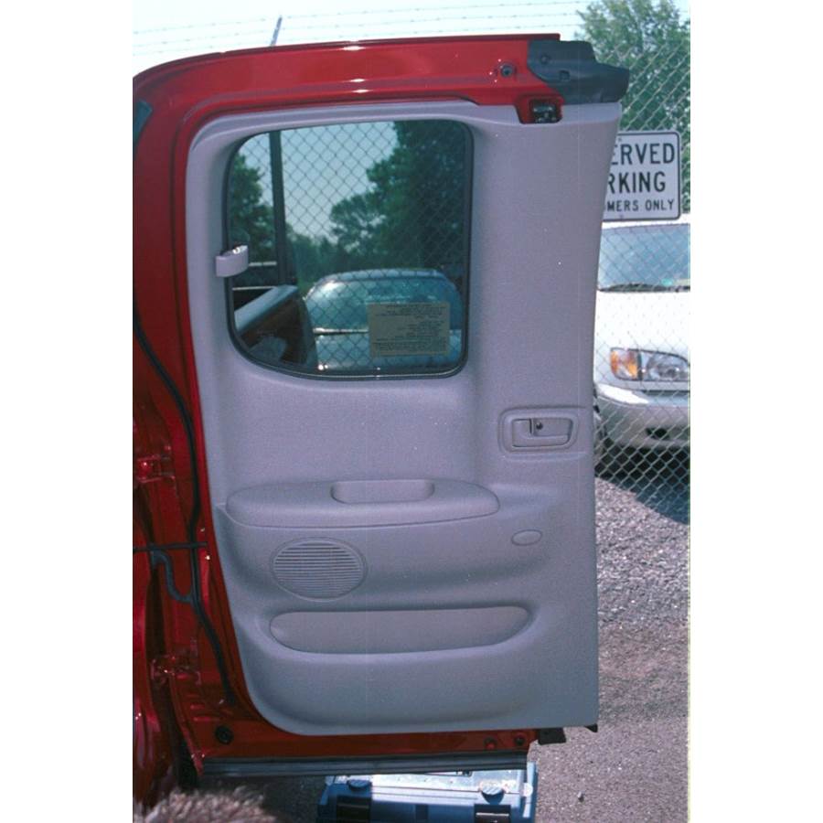 2001 Toyota Tundra Rear door speaker location