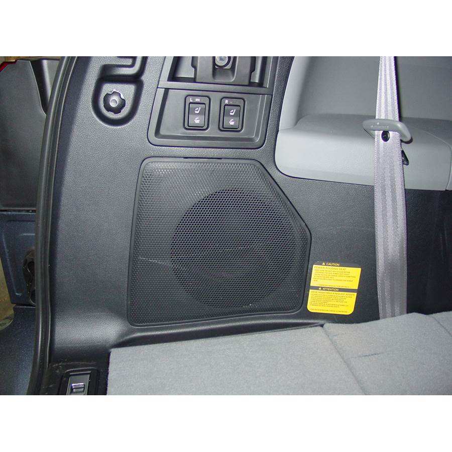 2012 Toyota Sequoia Far-rear side speaker location