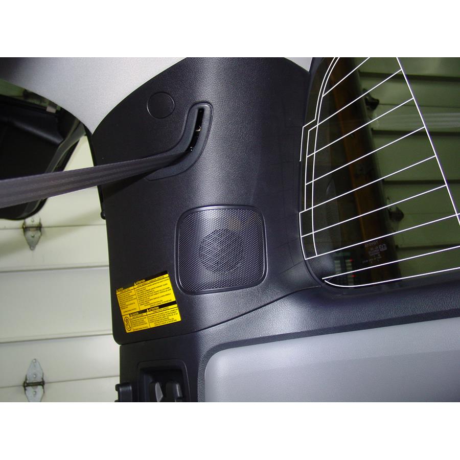 2016 Toyota Sequoia Rear pillar speaker location