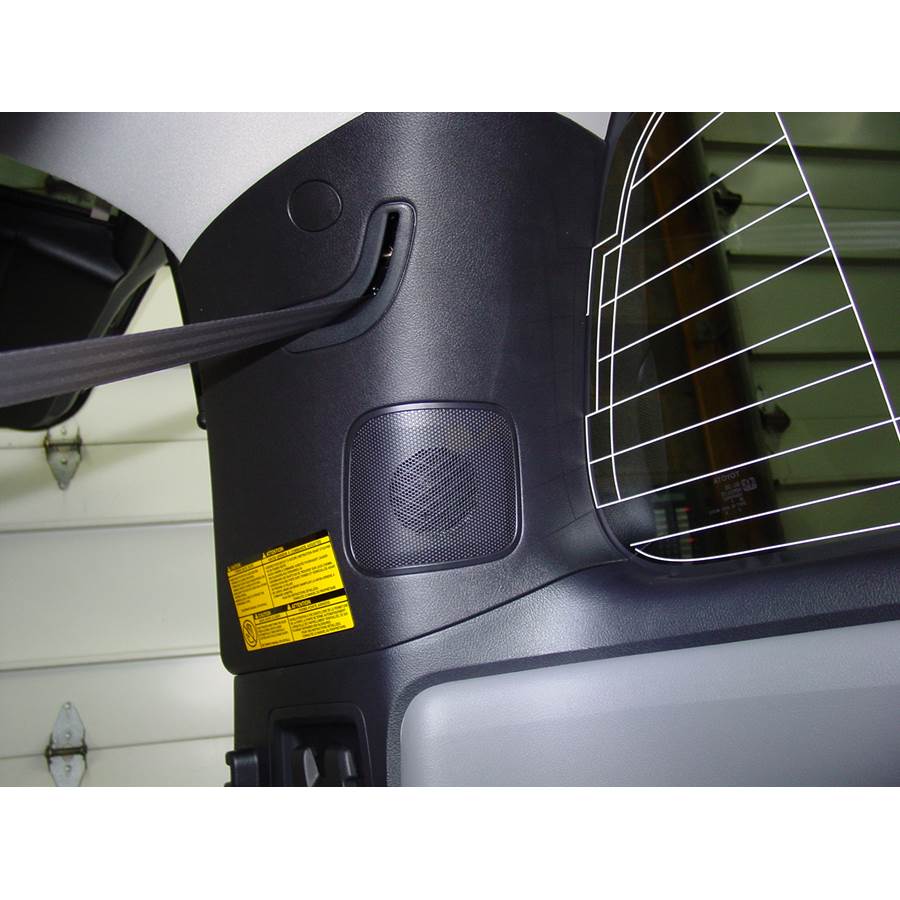 2021 Toyota Sequoia Rear pillar speaker location