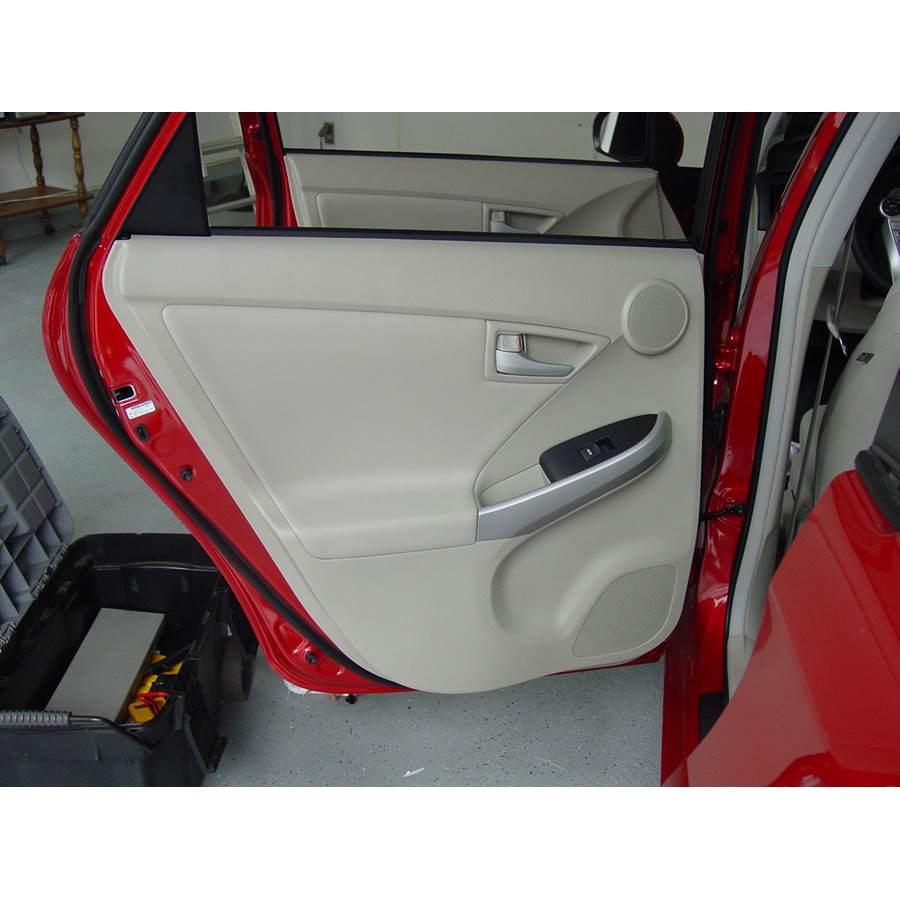 2012 Toyota Prius Rear door speaker location