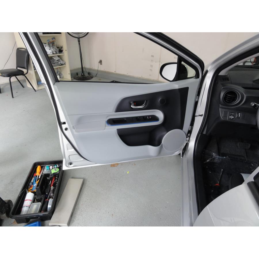 2014 Toyota Prius C Front door speaker location