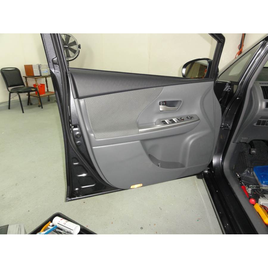 2014 Toyota Prius V Front door speaker location