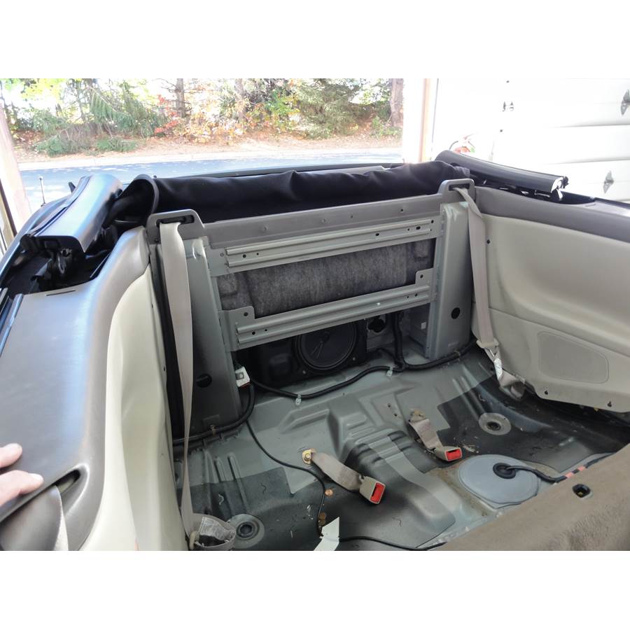 2001 Toyota Camry Solara Rear cab speaker location