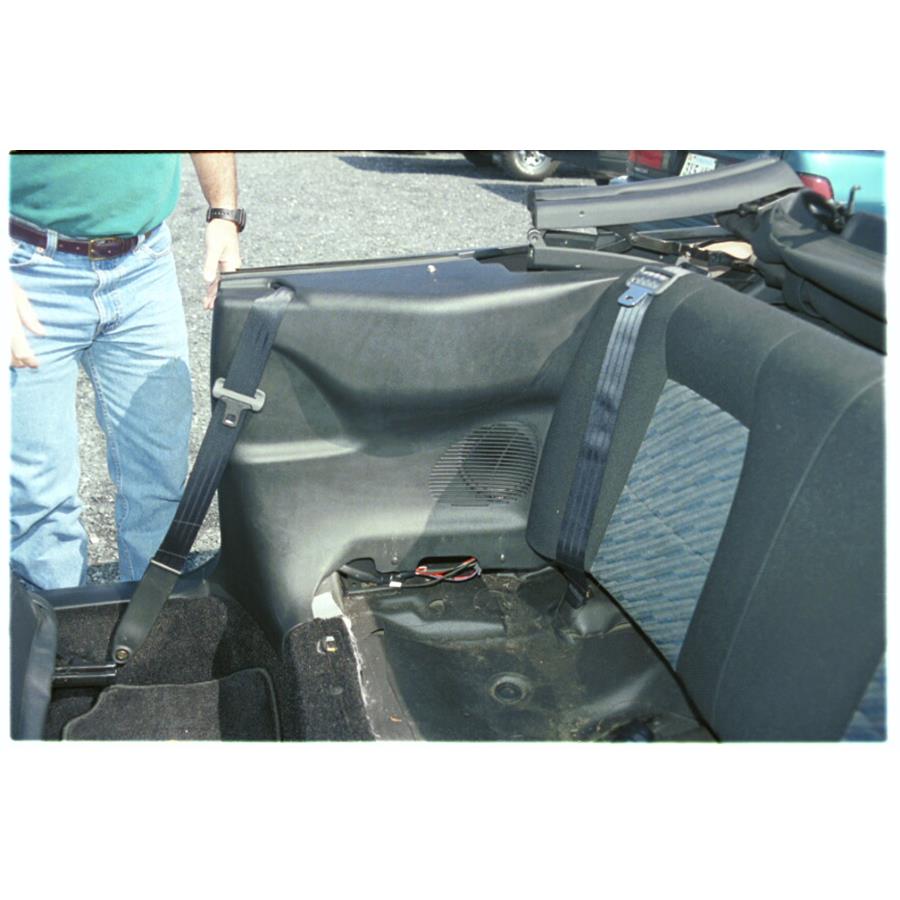1999 Toyota Celica GT Rear side panel speaker location