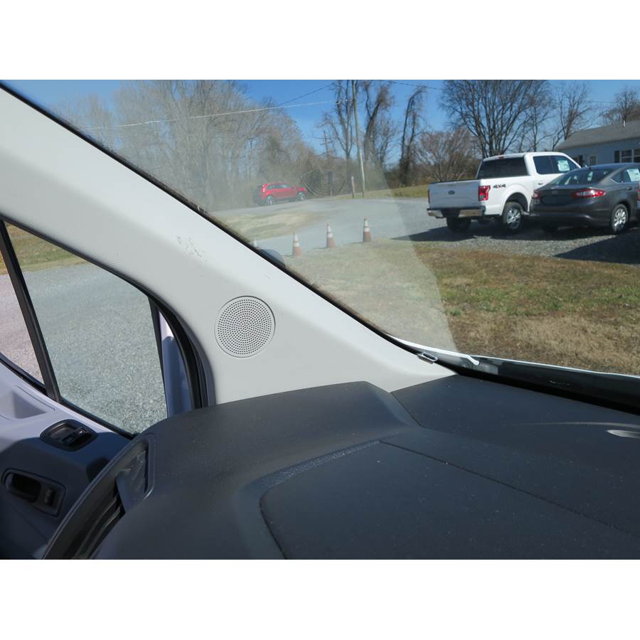 2015 Ford Transit Chassis Cab Front pillar speaker location