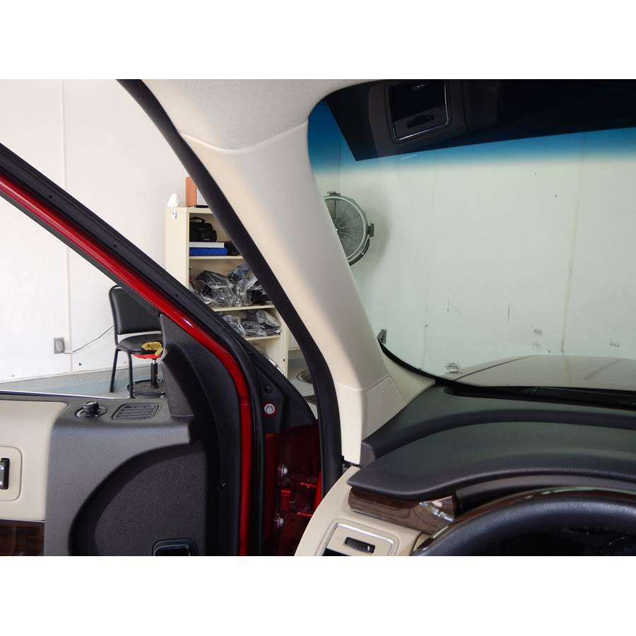 2018 Ford Flex Front pillar speaker location