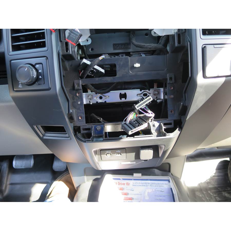 2016 Ford F-150 Limited Factory radio removed