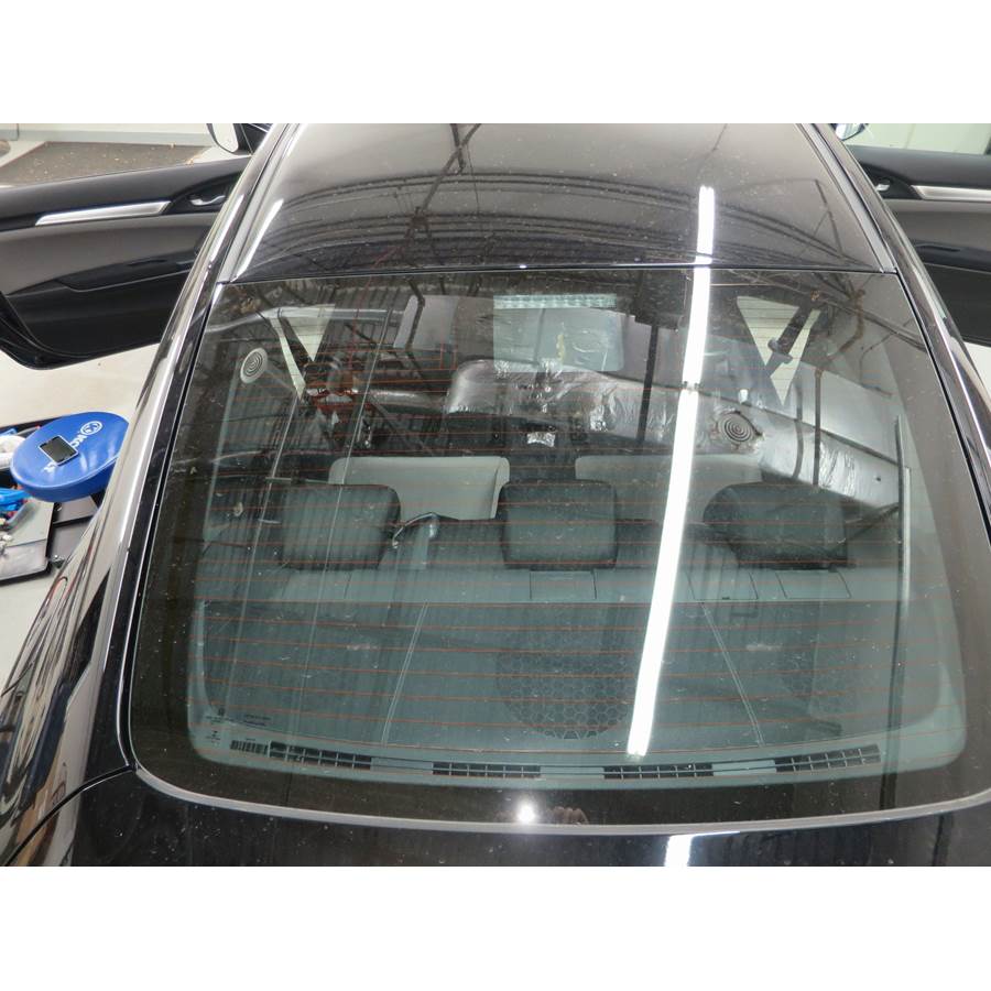 2017 Honda Civic LX Rear deck speaker location