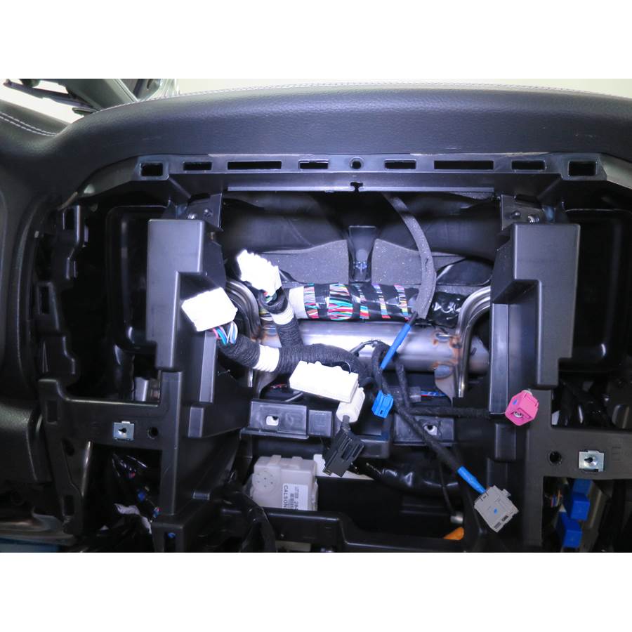 2017 Nissan Titan Factory radio removed