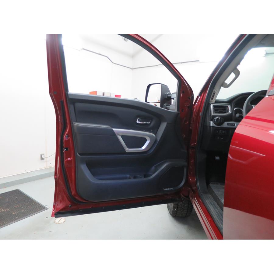 2016 Nissan Titan XD Front door speaker location