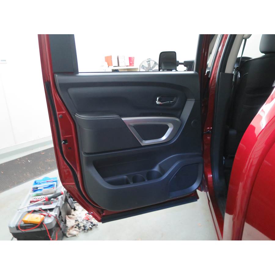 2022 Nissan Titan Rear door speaker location