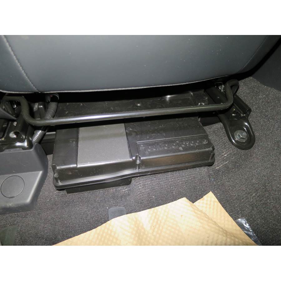 2018 Nissan Titan Under front seat speaker location